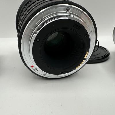 Lot of Vintage Camera Lenses – Vivitar 135mm f/2.8, Olympus OM-System 135mm, Promaster AF 12-24mm, Vivitar Extension Tube