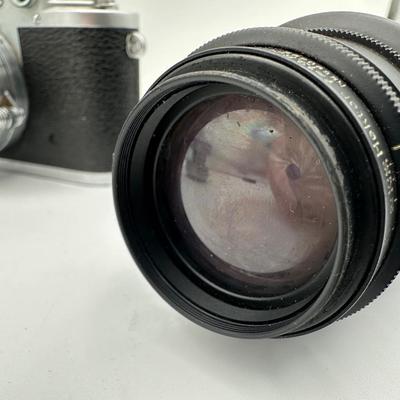 Leica IIIc Rangefinder Camera w/ Leitz Summitar 5cm f/2 Lens + Leitz Hektor 135mm f/4.5 & Extra Lenses (see description)
