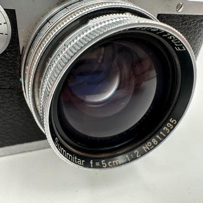 Leica IIIc Rangefinder Camera w/ Leitz Summitar 5cm f/2 Lens + Leitz Hektor 135mm f/4.5 & Extra Lenses (see description)