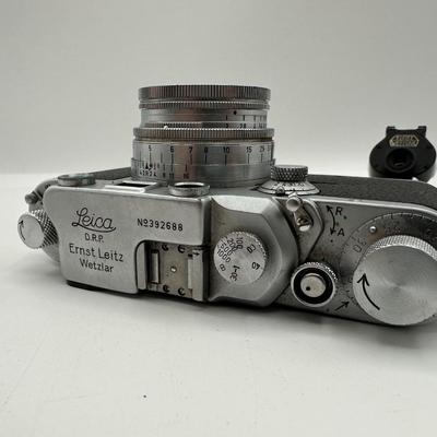 Leica IIIc Rangefinder Camera w/ Leitz Summitar 5cm f/2 Lens + Leitz Hektor 135mm f/4.5 & Extra Lenses (see description)