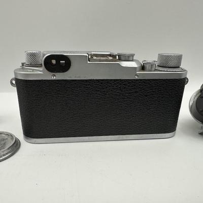 Leica IIIc Rangefinder Camera w/ Leitz Summitar 5cm f/2 Lens + Leitz Hektor 135mm f/4.5 & Extra Lenses (see description)