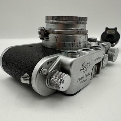 Leica IIIc Rangefinder Camera w/ Leitz Summitar 5cm f/2 Lens + Leitz Hektor 135mm f/4.5 & Extra Lenses (see description)