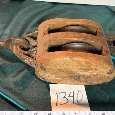 Vintage Double Pulley