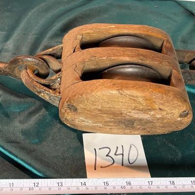 Vintage Double Pulley