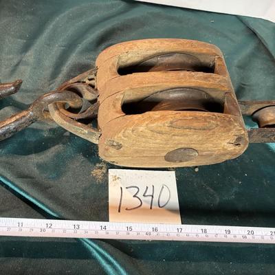 Vintage Double Pulley