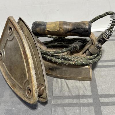 Vintage Sad iron, electric iron, heavy