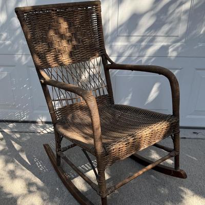 Vintage Wicker Rocker from early 1900’s
