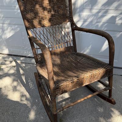 Vintage Wicker Rocker from early 1900’s