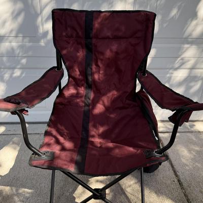 Camping chair w/luggage carrier