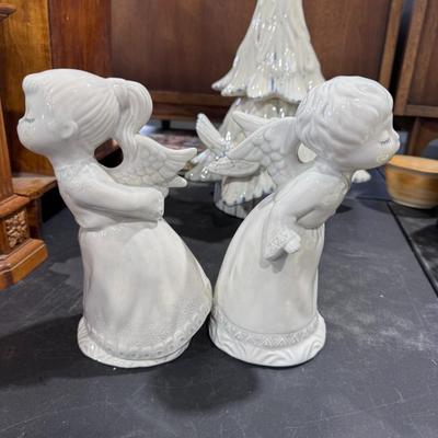 kissing Angels, 1970's bisque figurines