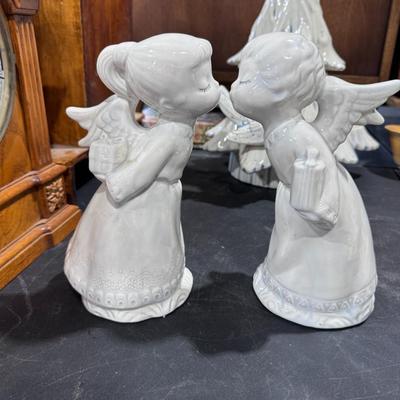 kissing Angels, 1970's bisque figurines
