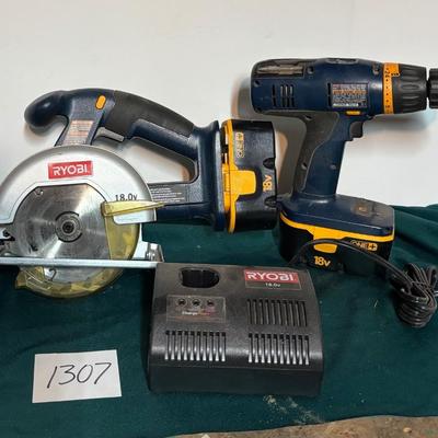 Ryobi Saw and Drill Set
