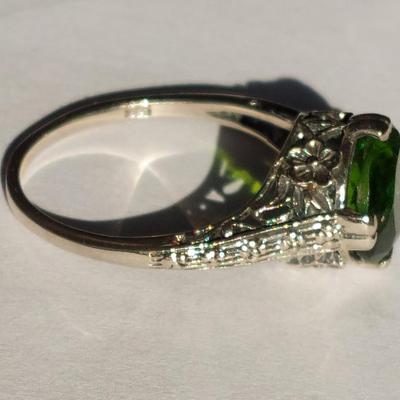 Peridot Sterling Silver Ring