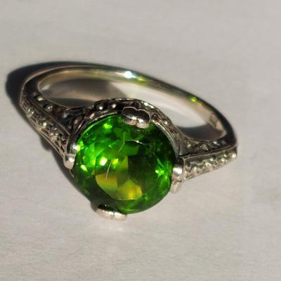 Peridot Sterling Silver Ring