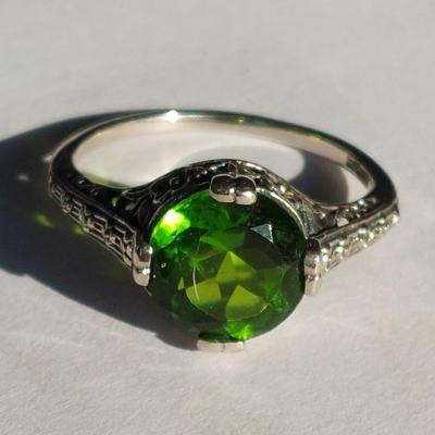 Peridot Sterling Silver Ring