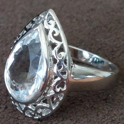 White Sapphire Ring Size 7