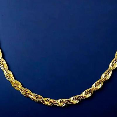 14kt Solid Gold Chain 24"