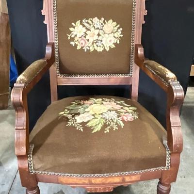 Vintage Victorian style Captains Chair