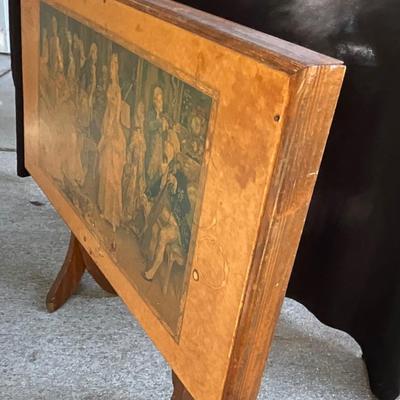 Vintage French Art display coffee table