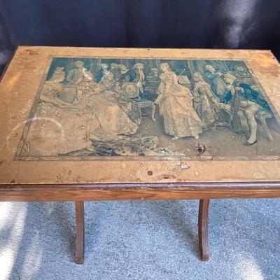 Vintage French Art display coffee table