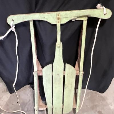 Vintage Wooden Sled