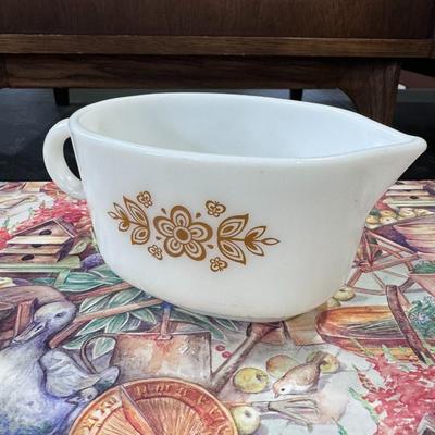 Pyrex Butterfly Gold Gravy Boat