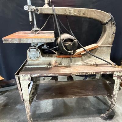 Vintage Delta Scroll saw on a stand