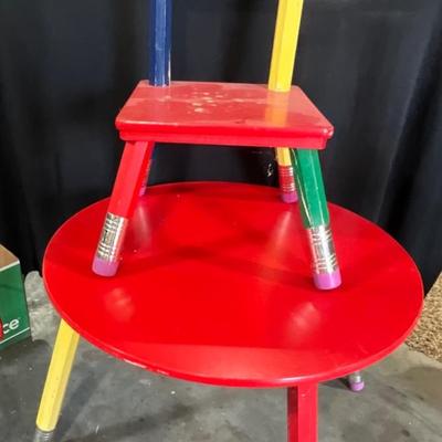 Childs table and chair.