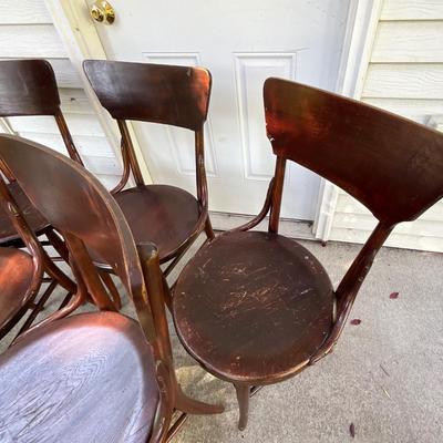 Vintage Wooden Chairs - 5