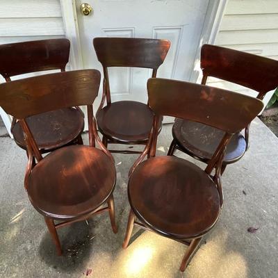 Vintage Wooden Chairs - 5