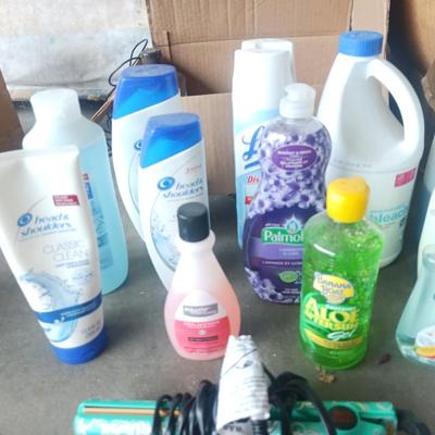 CLEANING SUPPLIES, BEAUTY PRODUCTS AND HAIR STRAIGHTENER