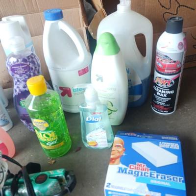 CLEANING SUPPLIES, BEAUTY PRODUCTS AND HAIR STRAIGHTENER