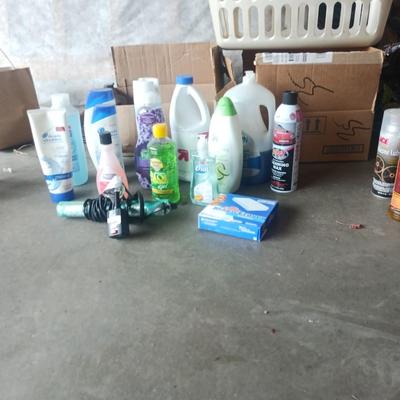 CLEANING SUPPLIES, BEAUTY PRODUCTS AND HAIR STRAIGHTENER