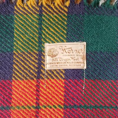 JOHN DEERE AND HORNER WOOL THROW BLANKETS