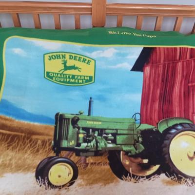 JOHN DEERE AND HORNER WOOL THROW BLANKETS