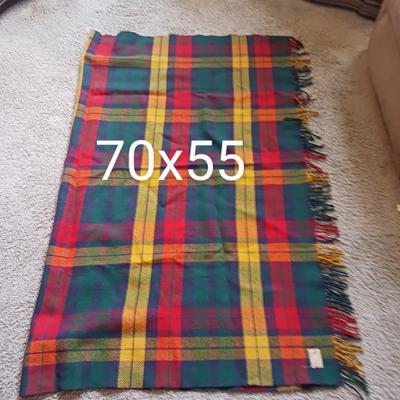 JOHN DEERE AND HORNER WOOL THROW BLANKETS