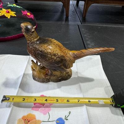 Mid century ceramic pheasant figurine