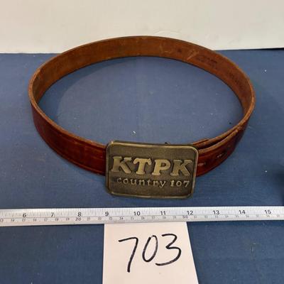 Sz 36 Leather Belt and KTPK Buckle