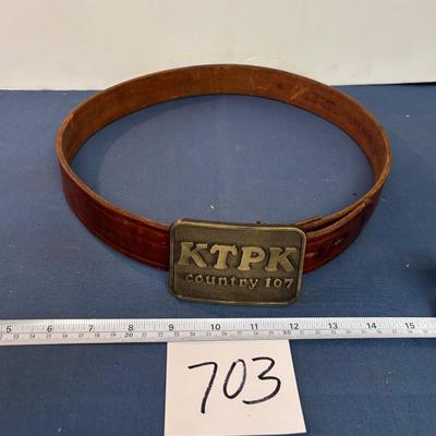 Sz 36 Leather Belt and KTPK Buckle