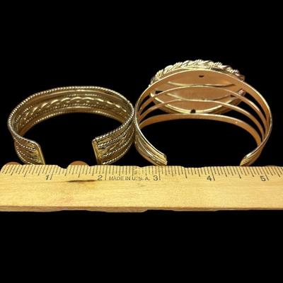Silver Tone & Turquoise Cuff Bracelets, BEST, Southwest Style