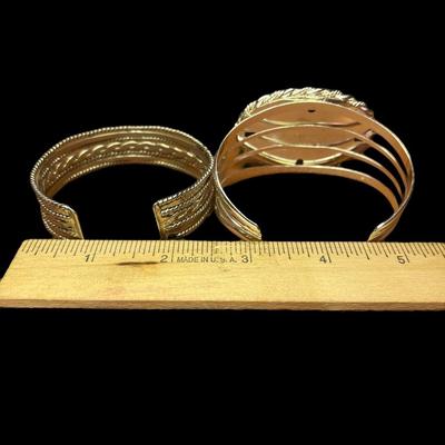 Silver Tone & Turquoise Cuff Bracelets, BEST, Southwest Style