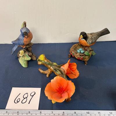 Pretty Birds and Flowers