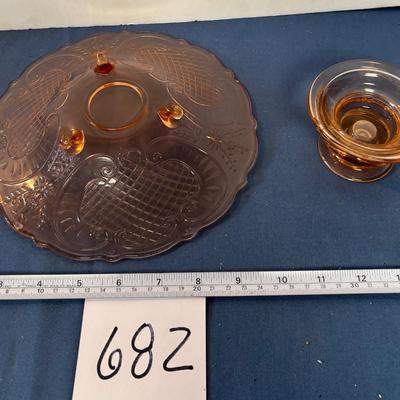 Vintage Pink Depression Glass
