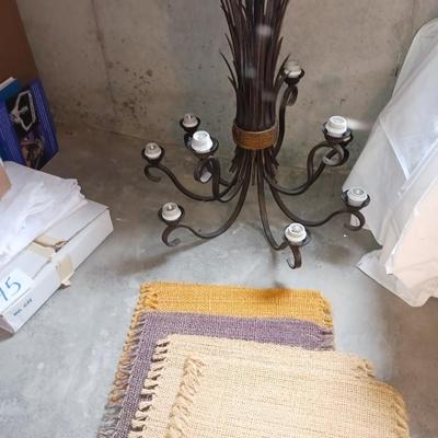 LIGHT FIXTURE AND PLACEMATS