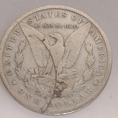 1881 U.S. Mint Morgan Silver Dollar Coin Circulated (#76)