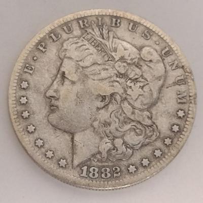 1882-S U.S. Mint Morgan Silver Dollar Coin Circulated (#78)