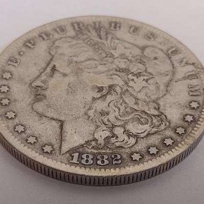 1882-S U.S. Mint Morgan Silver Dollar Coin Circulated (#78)
