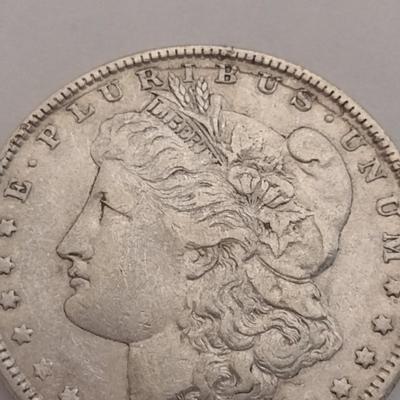 1887 U.S. Mint Morgan Silver Dollar Coin Circulated (#79)