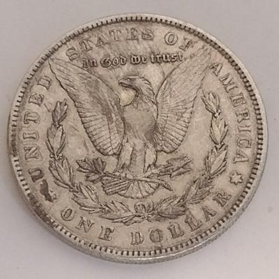 1887 U.S. Mint Morgan Silver Dollar Coin Circulated (#79)