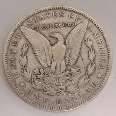 1891 U.S. Mint Morgan Silver Dollar Coin Circulated (#80)